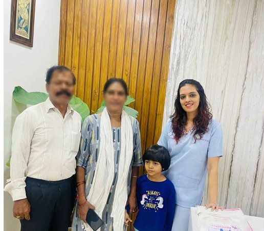 IVF success couple with Dr. Shwetha Y Baratikkae