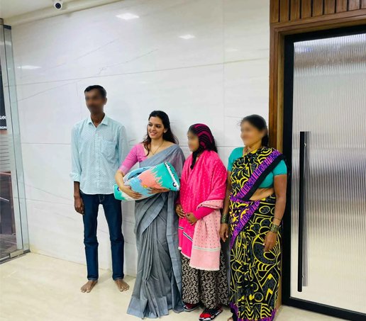 IVF success couple with Dr. Shwetha Y Baratikkae