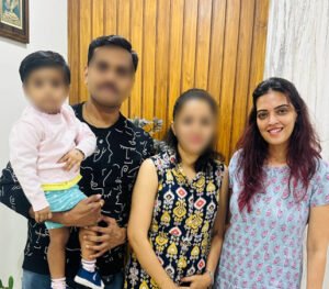 IVF success couple with Dr. Shwetha Y Baratikkae