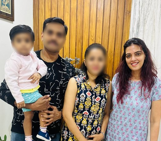 IVF success couple with Dr. Shwetha Y Baratikkae