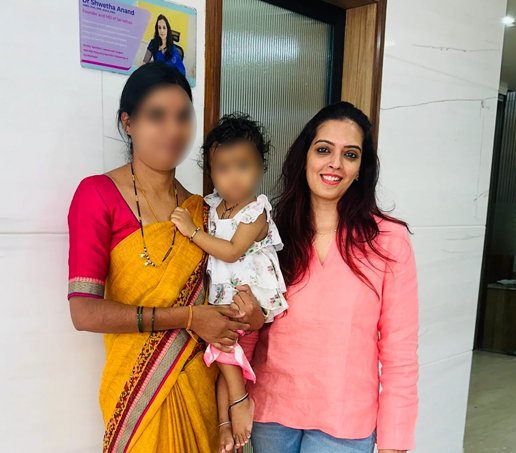 IVF success couple with Dr. Shwetha Y Baratikkae