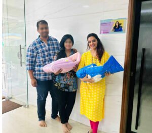 IVF success couple with Dr. Shwetha Y Baratikkae